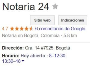 Notaria 24 de Bogotá